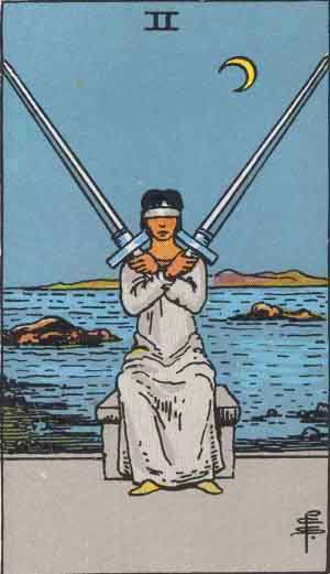 2 of Swords Tarot Card